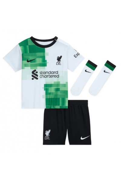 Fotbalové Dres Liverpool Darwin Nunez #9 Dětské Venkovní Oblečení 2023-24 Krátký Rukáv (+ trenýrky)